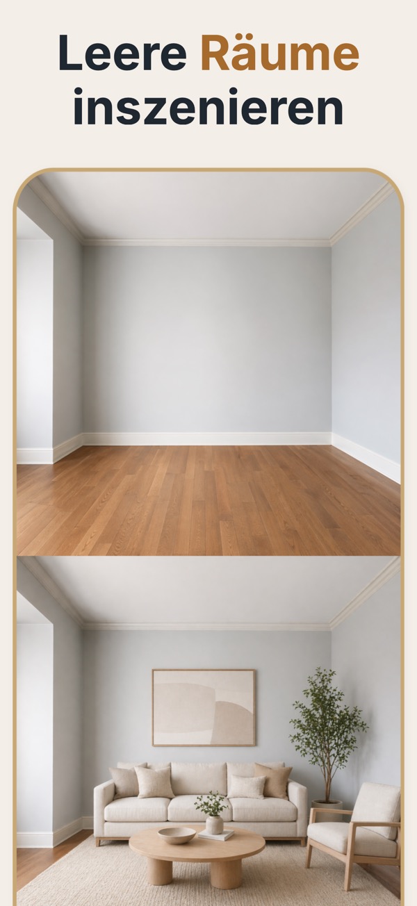 Virtuelles Home Staging — eine stimmige Stilrichtung, die sich Raum für Raum prüfen lässt