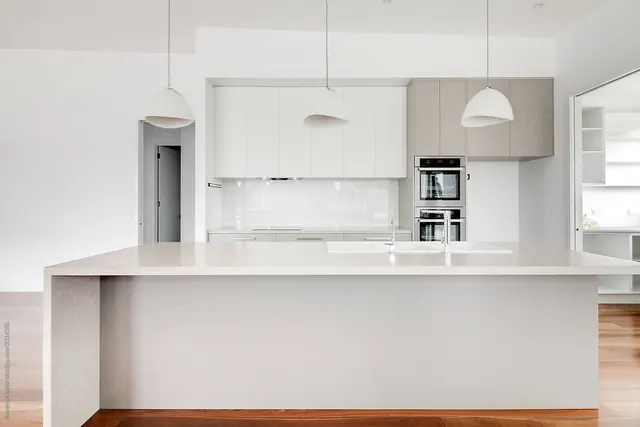 Before: Kitchen with a long island — and one thing to fix