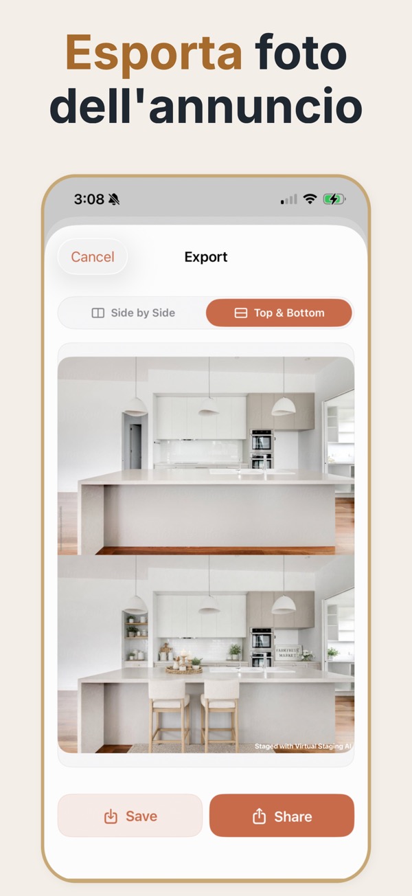 App di home staging virtuale — un modo app-first di fare staging senza dipendere da un servizio solo desktop